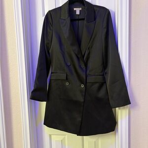 H&M Black Double-Breasted Blazer